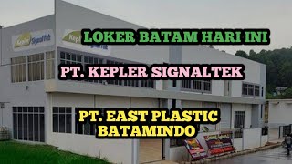 PT KEPLER SIGNALTEK LOKER BATAM HARI INI IKLAN KOTA BATAM [upl. by Atarman]