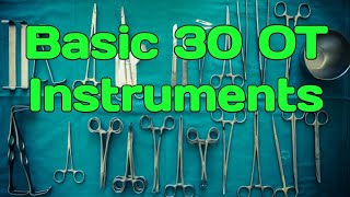 Basic 30 OT Instruments and their functions operationalexcellence [upl. by Ykcub]