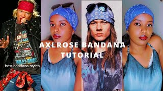 How to WEAR a BANDANA like AXL ROSE [upl. by Canice]