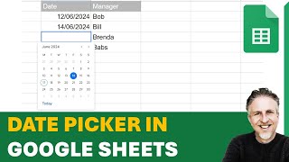 📅Google Sheets Calendar DATE PICKER  A Quick Way of Entering Dates in Google Sheets [upl. by Diogenes]