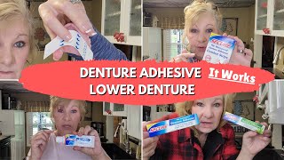 Secure Denture Adhesive Holds LOWER DENTURE [upl. by Meri]