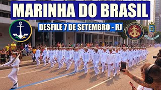 Veja o Desfile da Marinha do Brasil  Fuzileiros Navais no 7 e Setembro do Rio de Janeiro  RJ [upl. by Naej265]