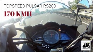 Modenas pulsar RS200  Topspeed 170kmh [upl. by Marget]