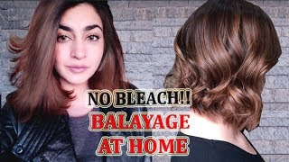 Black To Brown Hair  NO BLEACH Balyage At Home  In UrduHindi  GLOSSIPS [upl. by Emanuele]