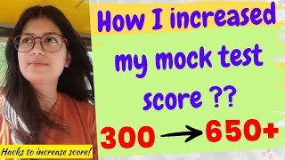 How to increase Mock Test Score from 300 to 650🚀  Secret hacks🤫✅ [upl. by Kriss]