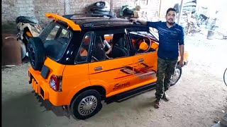 Maruti 800 full restoration modified Wasim Creation 2021 [upl. by Ambrosane]