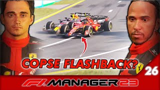 VERSTAPPEN GETS HIS REVENGE F1 Manager 23  Lewis to Ferrari 26  Australian GP [upl. by Nawiat]