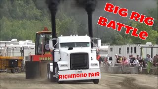 Big Rig Battle Semi Truck Pulls In Richmond Québec ASTTQ by JC Pulling Videos [upl. by Slavin]