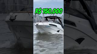 Quanto custa esse barco 🛥️ barco entrevista viral dinheiro lancha [upl. by Jochbed]