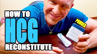 How to Reconstitute HCG at home DIY [upl. by Trawets]