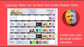 Create Custom Calendars Acrobat Pro DC and Adobe Reader [upl. by Phia]