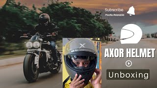 AXOR HELMET UNBOXING  AXOR APEX SOLID  HELMET UNBOXING [upl. by Kerred784]