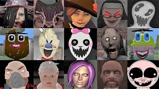 Caught Battle 37  Granny 3 Ice Scream 4 Mr Hopps 2 Evil Nun Maze Nightmare Gate Grim Face Clown [upl. by Drabeck536]