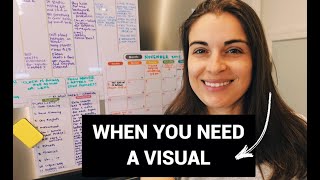 How I ORGANIZED my family CALENDAR  The BEST VISUAL PLANNER IN 2022 [upl. by Yar176]