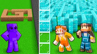 Minecraft NOOB vs PRO GIANT MAZE Build Challenge [upl. by Tik442]