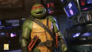 Official Injustice™2  Teenage Mutant Ninja Turtles Gameplay Reveal Trailer [upl. by Nnalatsyrc893]