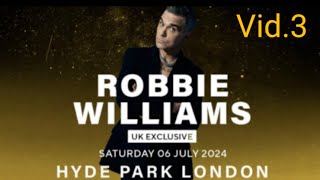 ROBBIE WILLIAMS Hyde Park London 060724 video3 [upl. by Atlas]