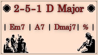 251 D Major Backing Track [upl. by Amory]