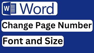 How to Change Page Number Font and Size in Word  Easy to Follow [upl. by Nnaeoj752]