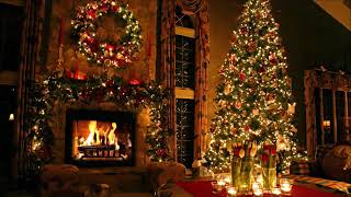 30 Minutes of Traditional Christmas Music with Beautiful Christmas Tree and Fireplace Background [upl. by Litton600]