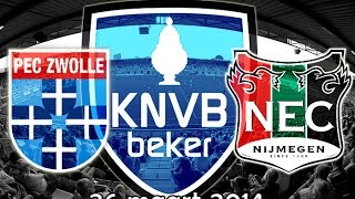 20132014 PEC Zwolle  NEC 21 HALVE FINALE KNVBBEKER [upl. by Fortunna677]