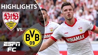 VfB Stuttgart vs Borussia Dortmund  Bundesliga Highlights  ESPN FC [upl. by Salesin44]