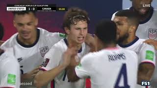 Brenden Aaronson WCQ vs Canada 9521 1 GOAL [upl. by Geibel]