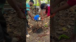 68cc Power Earth Auger Melur Madurai tamil drill farming digging earthauger automobile [upl. by Yorztif172]