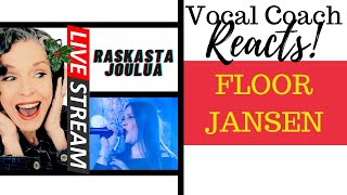 LIVE REACTION Raskasta Joulua Heavy Christmas  Floor Jansen  Vocal Coach Reacts amp Deconstructs [upl. by Sirc129]