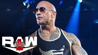 FULL SEGMENT – The Rock returns and wants The Head of the Table Raw Day 1 highlights Jan 1 2024 [upl. by Ramak37]