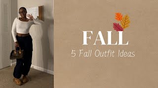 5 Fall Outfit Ideas fallideas falloutfitinspo [upl. by Sandry]