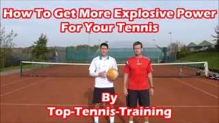 Tennis Medicine Ball Drills  Explosive Power For Tennis [upl. by Connel249]