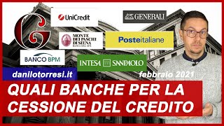 SUPERBONUS 110 confronto offerte banche per la cessione del credito Ecobonus 2020  2021 [upl. by Magena618]