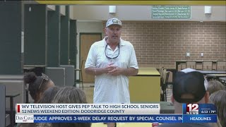 WV television host gives Doddridge County High School seniors pep talk [upl. by Oeak453]