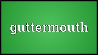 Guttermouth Meaning [upl. by Yenaffit199]