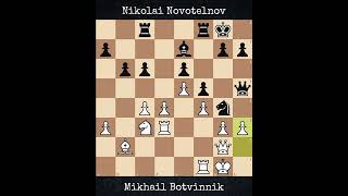 Mikhail Botvinnik vs Nikolai Novotelnov  USSR Championship 1951 [upl. by Baugh]