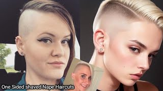 Best Half Head Shaved Nape Bob Haircuts One Sided shaved Nape HaircutsFull Head Shaved Nape Bob [upl. by Aiken]