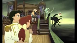 The Little Mermaid II Return to the Sea  Attack Of Morgana Scene  Latin Spanish [upl. by Egor]