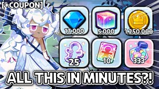 ALL THIS in Minutes Coupons Crystals Rewards to Claim Best Time to StartReturn [upl. by Harias124]