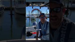 How To Back Out of a Boat Slip with Incoming Tide Docking with Bridge Marina PART 1 of 3 shorts [upl. by Nytsud]