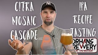 Mosaic Cascade Citra Double Dry Hopped IPA  all grain Recipe and Tasting [upl. by Brittani]