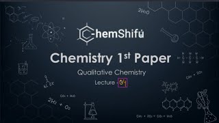 ACS Engineering Batch 2024  Qualitative Chemistry Lecture 4 Part 1 গুনগত রসায়ন Chemistry 1st Paper [upl. by Nitsew]