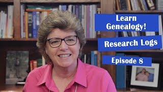 Learn Genealogy  Research Logs  Episode 8 [upl. by Attaymik]