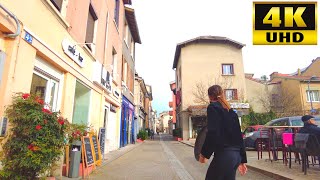 Lyon FRANCE Sainte FOY 4k walking Tour 4k Travel guide OLD BULDING ASMR best French Street [upl. by Anitsirt]