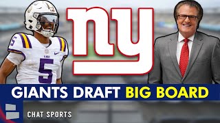 New York Giants 2024 NFL Draft Big Board [upl. by Lizned18]