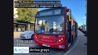 PRVArriva North London route 347ENL111 [upl. by Enahs552]