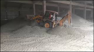 Cement Plant Gypsum Storage Yard cement manufacturing industry technology jcb storage video [upl. by Katrinka]