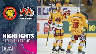 SCL Tigers vs Biel 25 – Highlights National League [upl. by Idoj]