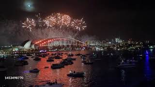 sydney fireworks 2023 countdown [upl. by Sorvats]