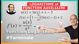 lnx et FONCTION AUXILIAIRE  Exercice Corrigé  Terminale [upl. by Ydiarf]